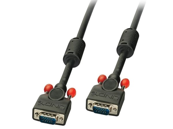 Lindy 36377, 10 m, VGA (D-Sub), VGA (D-Sub), VGA (D-Sub), Hanstik, Hanstik, Musta