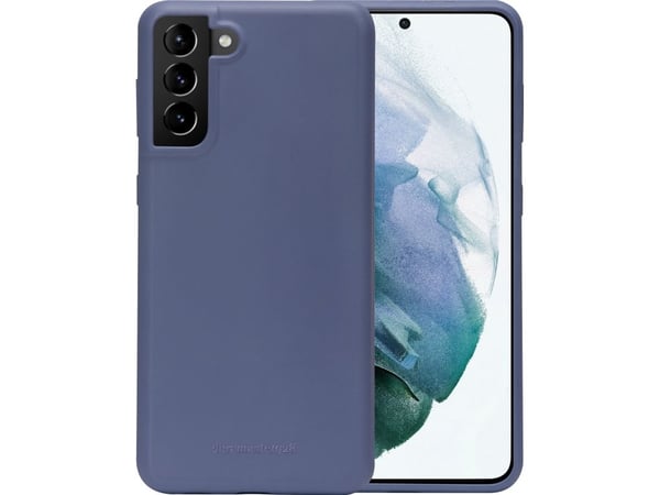 dbramante1928 Bornholm - Bakdeksel til mobiltelefon - 100 % biologisk nedbrytbart plantebasert materiale - Ocean blue - for Samsung Galaxy S21+ 5G