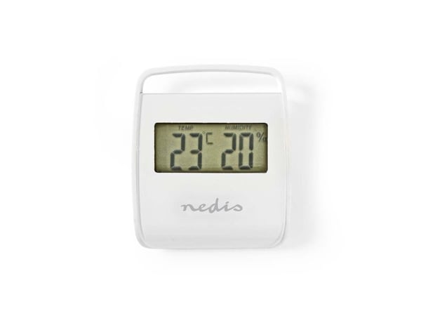 Nedis - Termohygrometer - digital - hvit