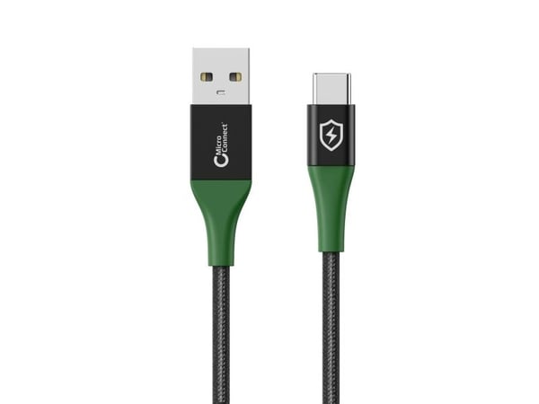 Microconnect MC-SMART USB-A-C-01, 1 m, USB A, USB C, USB 2.0, 0,48 Gbit/s, musta, Vihreä
