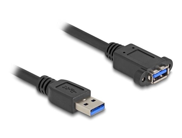 Delock 80486 - USB 3.0 Kabel A hann til hunn 1,0 m - Kabel - Digital/Data (80486)