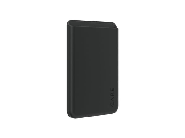 CARE by PanzerGlass - Magnetkortholder - MagSafe-samsvar - svart - for Apple iPhone 12, 13, 14
