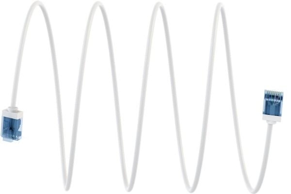 Goobay 74301, 10 m, Cat6a, U/UTP (UTP), RJ-45, RJ-45, Hvit
