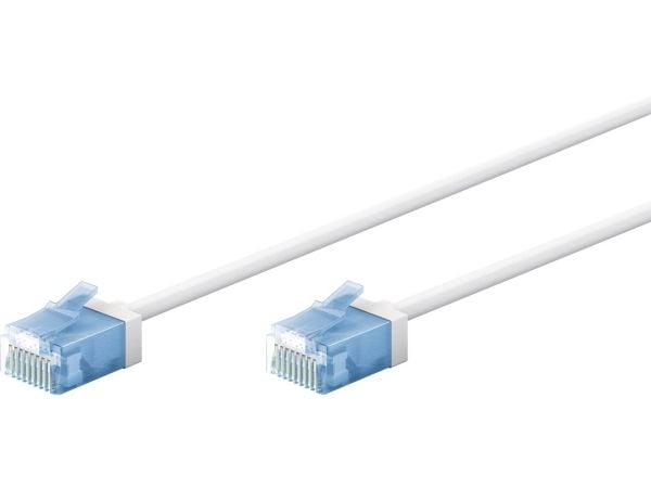 Goobay 74301, 10 m, Cat6a, U/UTP (UTP), RJ-45, RJ-45, Hvit
