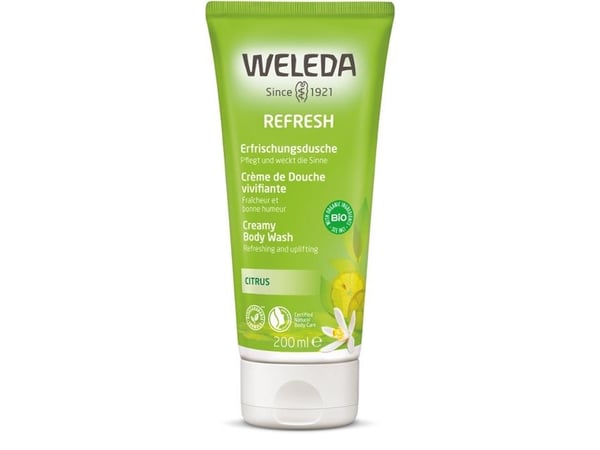 Weleda CITRUS Erfrischungsdusche, Dusjkrem, 200 ml, Voksne, Kvinner, Kropp, Normal hud