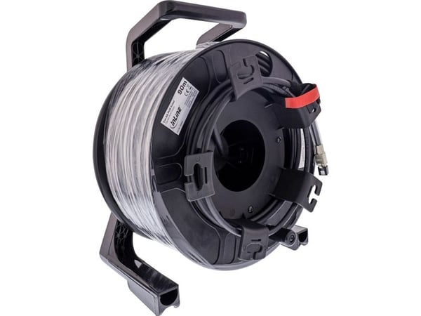 InLine 78594A, 90 m, Cat6a, S/FTP (S-STP), RJ-45, RJ-45, Svart