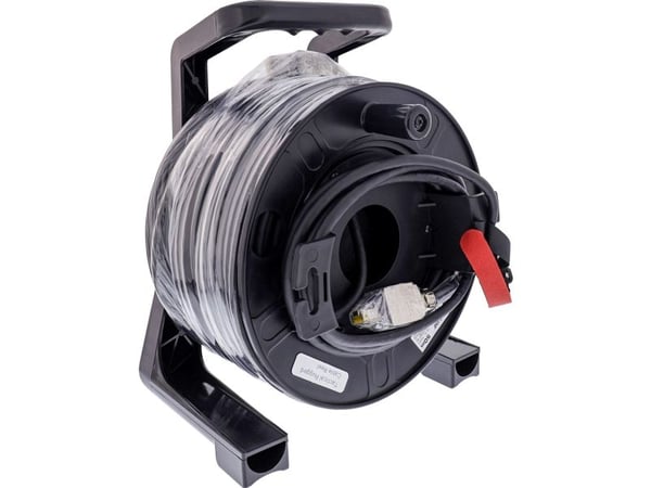 InLine 78593H, 50 m, Cat6a, S/FTP (S-STP), RJ-45, RJ-45, Svart