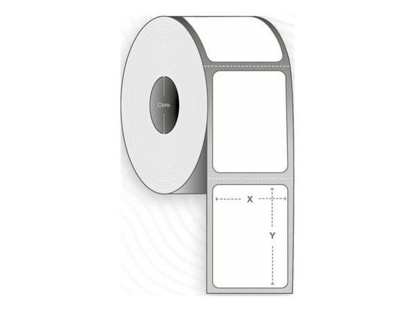 Capture - Permanent häftning - bestruket - perforerad - vit - 25 x 76 mm 11160 etikett (er) (12 rulle/rullar x 930) etiketter (alternativ för: Zebr...