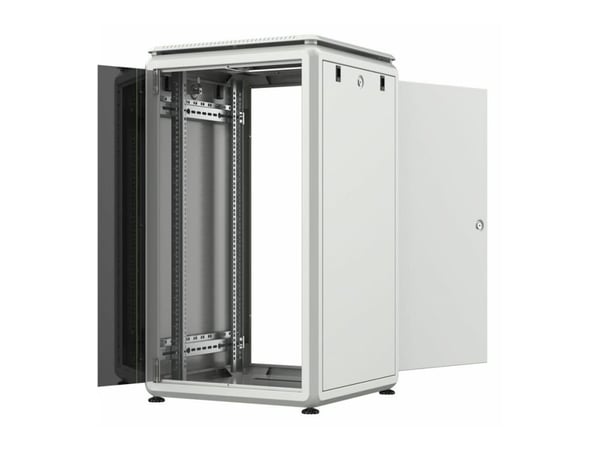Lanview by Logon Data Line - Rack skap - 600 x 600 mm, data line - free-standing - hvit - 20U - 19"