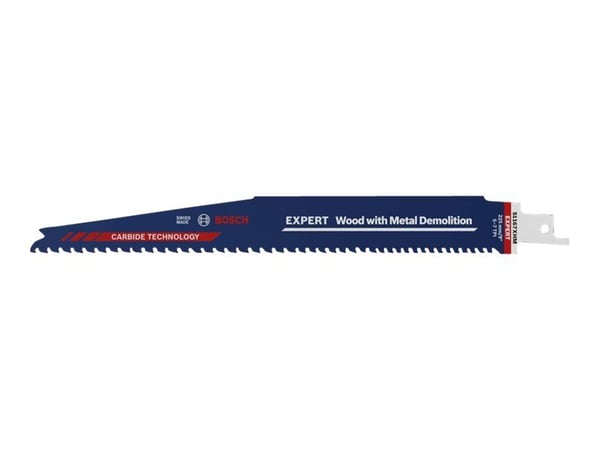 Bosch Expert Wood with Metal Demolition - Sagblad - for tre, metall, løvtre, morter, wood-plastic composites - lengde: 225 mm - bredde: 25 mm