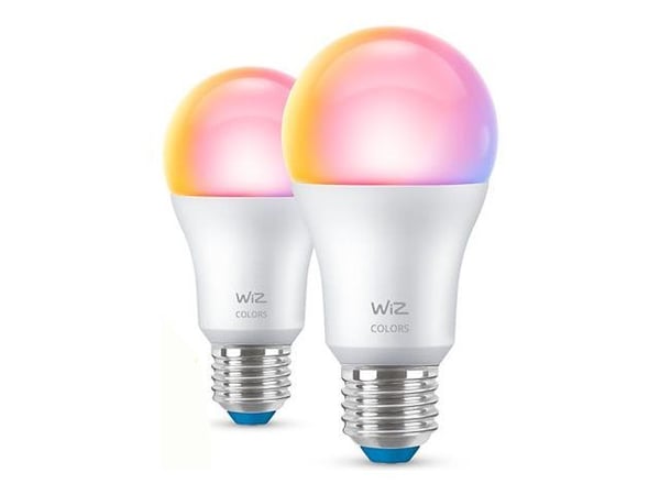 WiZ Lamppu 8,8 W (vastaa 60 W) E27 x2, Älylamppu, Wi-Fi/Bluetooth, Valkoinen, Wi-Fi 4 (802.11n), 802.11b, 802.11g, LED, E27