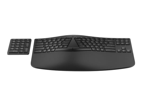 HP 965 - Sett med tastatur og tastegruppe - kompakt størrelse, 2-soners oppsett, separat numerisk tastatur, lav profil tastetrykk, fler-enhet - trå...