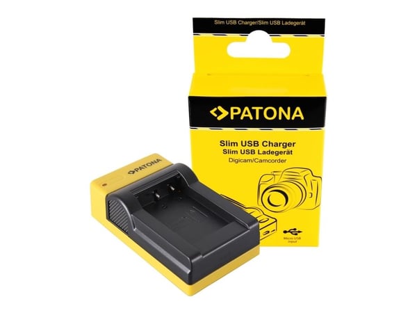 PATONA 151650, DC, Sony BX BX1 Cybershot DSC HX300, DSC HX50V, DSC RX1, DSC RX100, DSC RX100MII, DSC RX1r, DSC WX300..., Sort, Gult, 4.2 V, 0,5 A, 1 A
