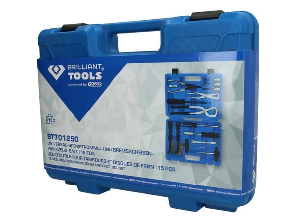 KS TOOLS Werkzeuge-Maschinen GmbH Jarrurumpujen ja jarrulevyjen yleistyökalusarja, 15 kpl (BT701250)