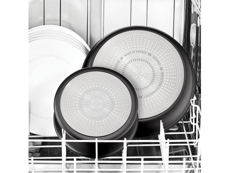 Tefal Ingenio Unlimited L76390, Stekesett, Svart, Aluminium, Svart, Thermo-Spot, Keramisk, Gass, Halogen, Induksjon