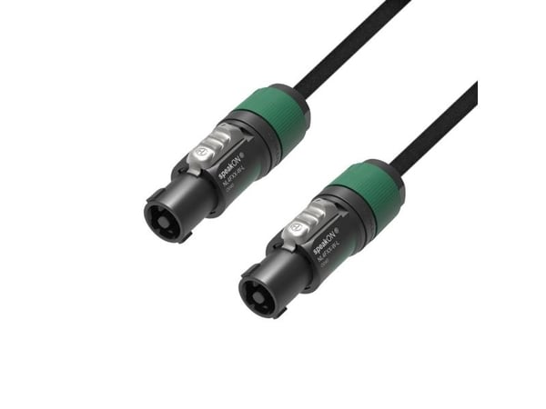 Adam Hall 5 STAR S225 SS 0200 Kaiutinliitäntäkaapeli [1x #####NL4FX-pistoke (4-nastainen) - 1x #####NL4FX-pistoke (4-nastainen)] 2 m Musta