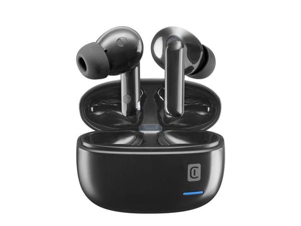Cellularline 8018080465055, True Wireless Stereo (TWS), Samtaler/musikk, 145 g, Hodesett, Svart