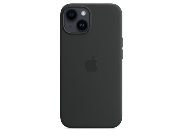 Apple - Bagsidecover til mobiltelefon - MagSafe-kompatibilitet - silikoni - midnat - for iPhone 14