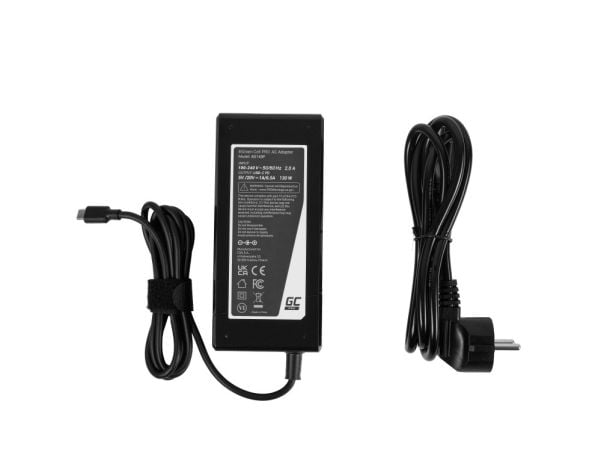 Strømforsyning Lader DA130PM170 Green Cell PRO USB-C 130W for bærbare datamaskiner
