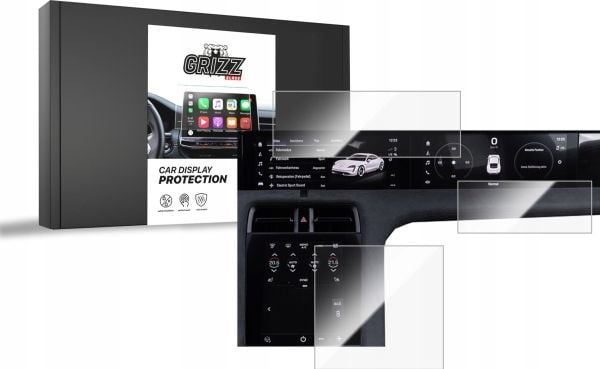 GrizzGlass GrizzGlass Car Display Protection keramisk folie for Porsche Taycan 2024 [3in1]