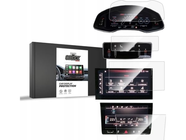 GrizzGlass keramisk film GrizzGlass CarDisplay Protection til Audi Q8 2018-2024 [4w1]