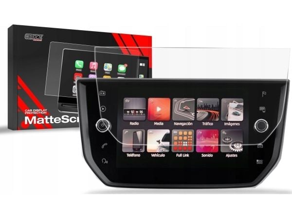 GrizzGlass matt folie GrizzGlass CarDisplay beskyttelse til Seat Ibiza 8" 2017-2020