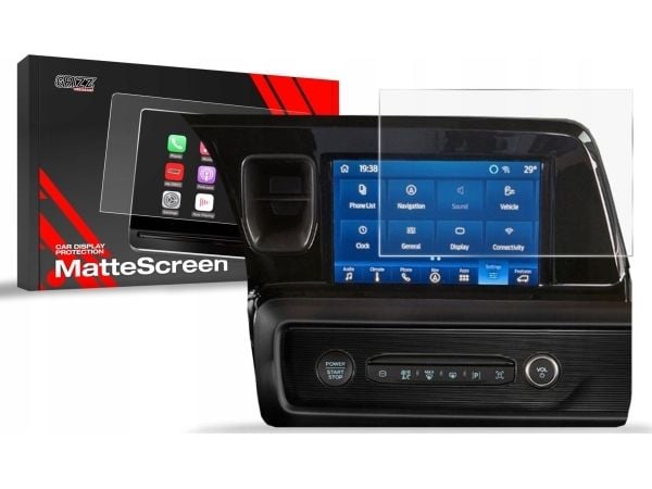 GrizzGlass matt film CarDisplay Protection til Ford Courier 8" 2023-2024