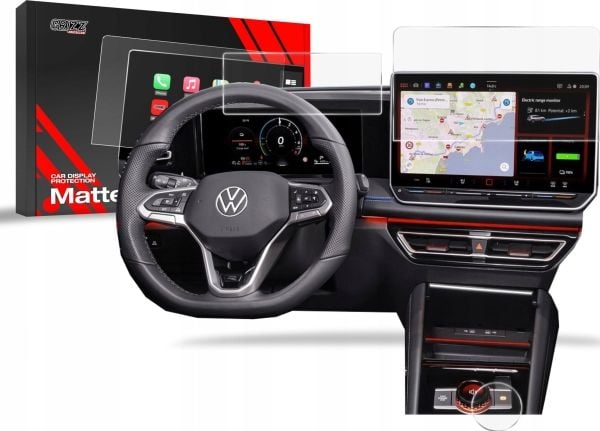 GrizzGlass Folia matowa GrizzGlass Car Display Protection for Volkswagen VW Tiguan 3 13" 2024 [3w1]
