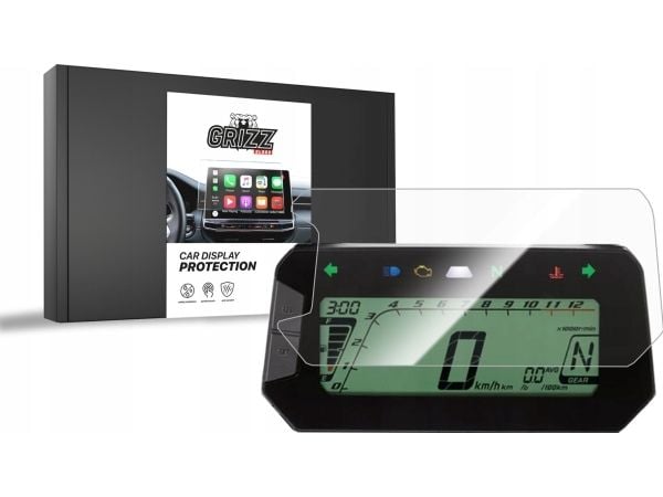 GrizzGlass keramisk skjermbeskyttelse CarDisplay Protection til Honda CRF300 Rally 2024