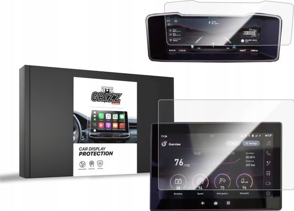 GrizzGlass keramisk film GrizzGlass CarDisplay Protection til Renault C Evolution [2w1]