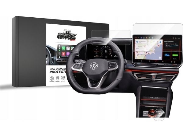 GrizzGlass GrizzGlass Car Display Protection keramisk folie for Volkswagen VW Tiguan 3 15" 2024 [3in1]
