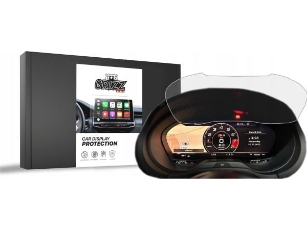 GrizzGlass matt folie CarDisplay Protection för Audi A3 8V Virtual Cockpit Retrofit 12" 2012-2019