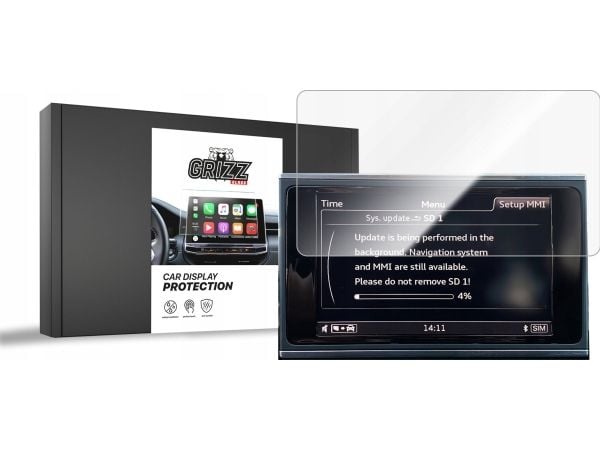 GrizzGlass keramisk film CarDisplay Protection til Audi A6 C7 MMI 8" 2012-2018