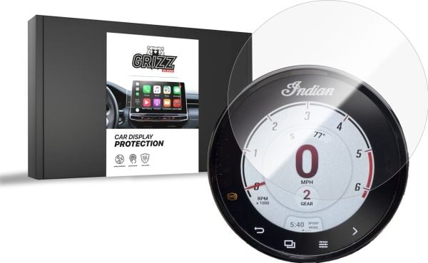 GrizzGlass keramisk skjermbeskyttelse CarDisplay Protection til Indian FTR Rally 4" 2022-2024