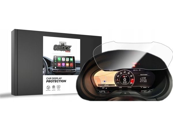 GrizzGlass keramisk film GrizzGlass CarDisplay Protection for Audi S3 8V Virtual Cockpit Retrofit 12" 2012-2019