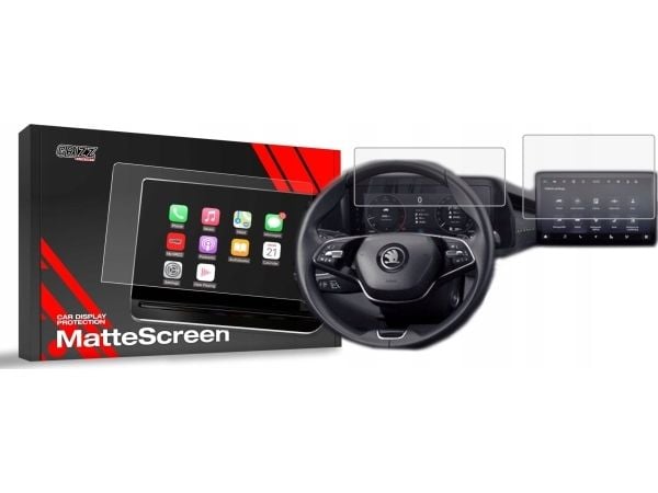GrizzGlass matt film til Skoda Superb 4 13" 2024 [2-i-1]