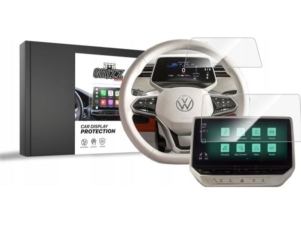 GrizzGlass keramisk film GrizzGlass CarDisplay Protection til Volkswagen ID. Buzz 10" [2-i-1]