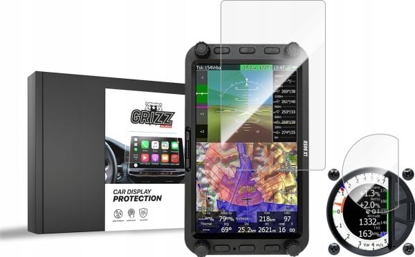 GrizzGlass keramisk film CarDisplay Protection for LX9050 Vario V8 [2w1]