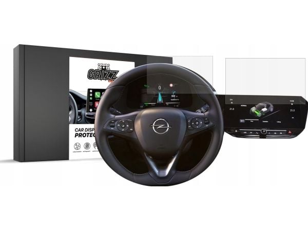 GrizzGlass matt skjermfolie til bil til Opel Corsa F 10" 2020-2024 [2-i-1]