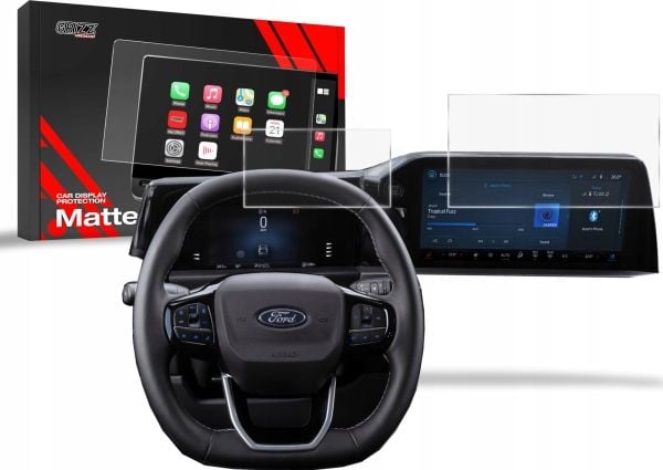GrizzGlass matt beskyttelsesfolie til Ford Transit Custom 2 13" (2024) [2w1]