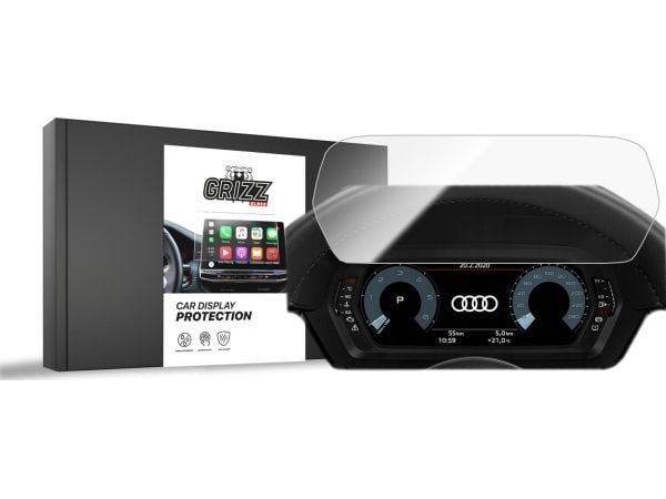 GrizzGlass keramisk film GrizzGlass CarDisplay Protection til Audi S3 8Y Virtual Cockpit 10,25" 2020