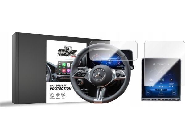 GrizzGlass Folia ceramiczna GrizzGlass CarDisplay Protection do Mercedes EQS V297 2021[ 2 PACK]