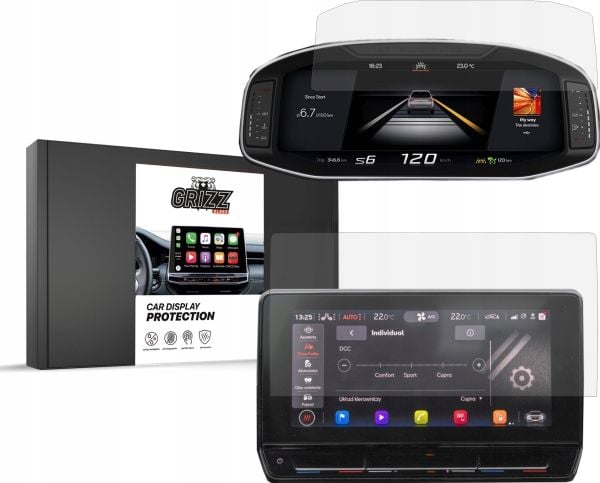 GrizzGlass keramisk skjermbeskyttelsesfilm til Cupra Formentor 10" 2020 [2w1]