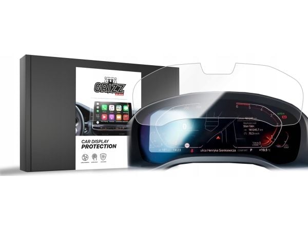 GrizzGlass keramisk film GrizzGlass CarDisplay Protection til BMW 3 G20 Live Cockpit Sensor 12,3" 2018-2023