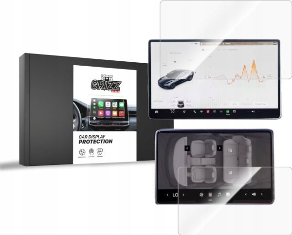 GrizzGlass keramisk film CarDisplay Protection for Tesla Model 3 Highland 2023 [2w1]