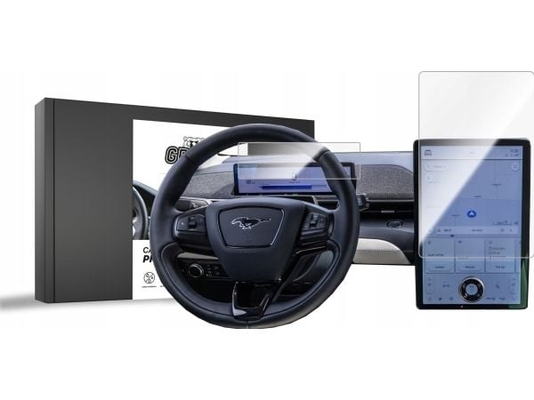 GrizzGlass keramisk film GrizzGlass CarDisplay Protection til Ford Mustang Mach-E 2020 [2w1]