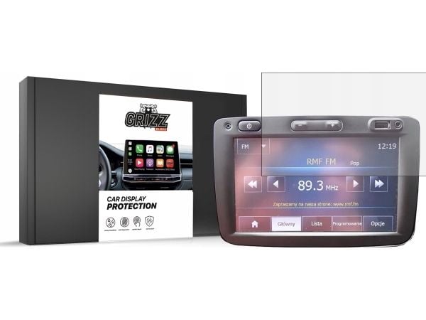 GrizzGlass matt beskyttelsesfolie GrizzGlass CarDisplay Protection til Renault Captur I 2013-2019