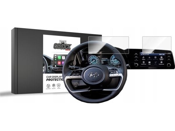 GrizzGlass GrizzGlass Car Display Protection keramisk folie for Hyundai Elantra CN7 8" [2in1]