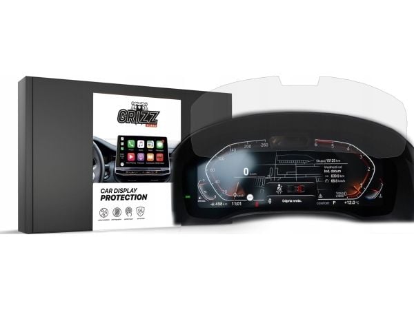 GrizzGlass matt film for BMW M3 G80 Live Cockpit Sensor 12,3" 2019–2023