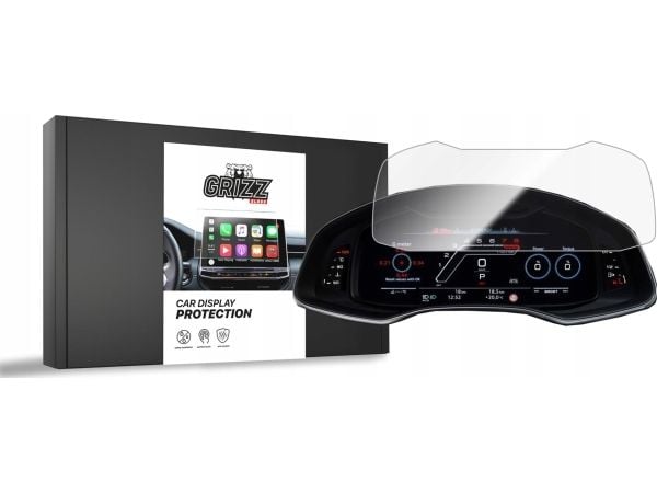 GrizzGlass keramisk film CarDisplay Protection til Audi A7 C8 Virtual Cockpit 12,3" 2018